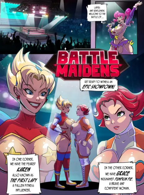 mangaporn.net - Battle Maidens Karen vs Grace – Crisisbeat