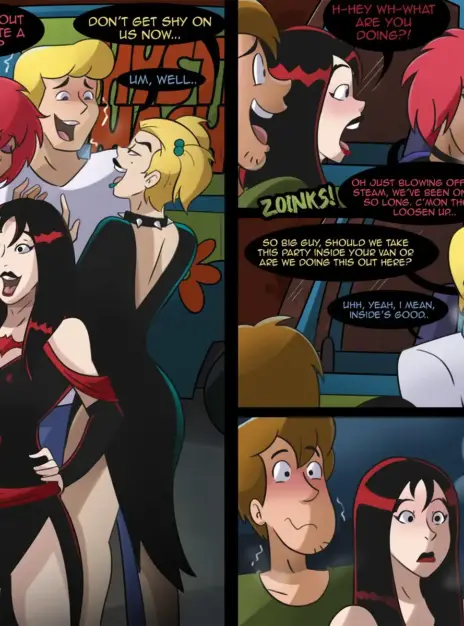 mangaporn.net - Fred and Shaggy party with the Hex Girls – Hermit Moth