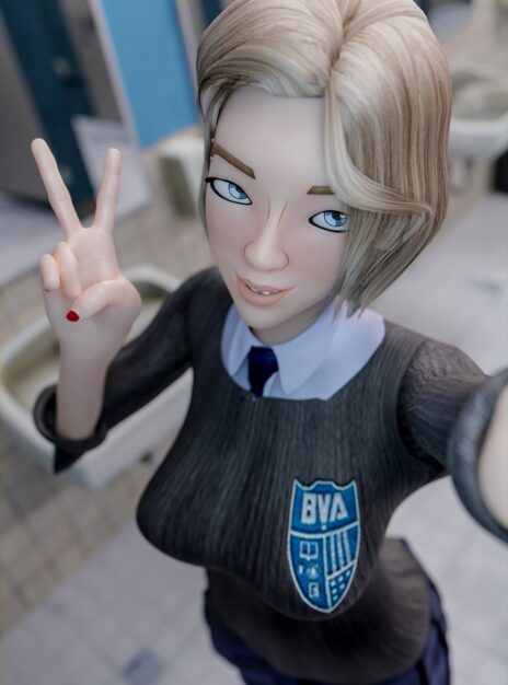 mangaporn.net - Gwen Stacy Bathroom Selfies – Citrus2077