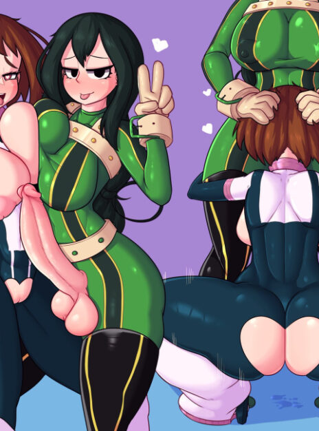 mangaporn.net - Tsuyu Asui x Ochako Uraraka – cuchuflin