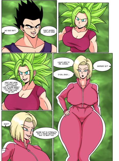 mangaporn.net - Android 18 vs kefla full fight – bermuda art