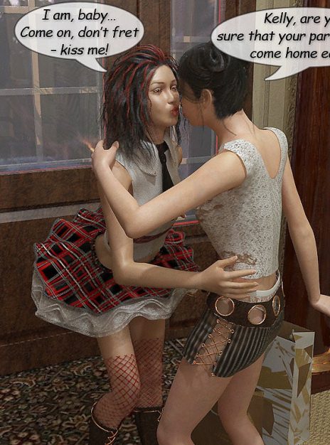 mangaporn.net - Mom helps girls to have fun in lesby games